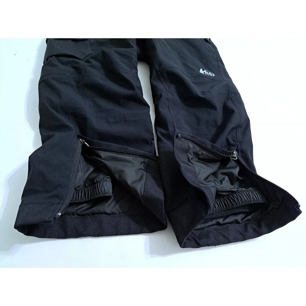 REI Co-Op Kids XXS 4-5 Ski Snow Pants Waterproof Fleece Lined Black Winter - Picture 6 of 10